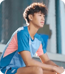 anxious athlete male image